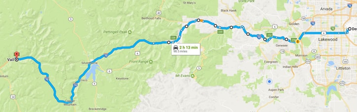 Avoid I-70 With Frontage Roads how to avoid i-70